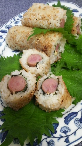 バターでこんがり☆ライスドッグ