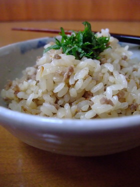 【簡単】炊飯機で牛ひき肉のご飯♪