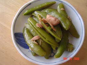 スナックえんどうとツナのうまうま煮