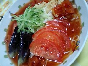う~んと冷やしてね☆トマトそうめん