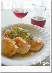 レモンマーマレードで✿鶏胸肉のポワレの写真