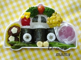 食べやすくて簡単♪パトカーおにぎり
