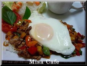 簡単~!ガパオライス(タイ風炒めご飯)