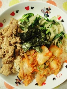 ★ビビンバ風の節約丼☆