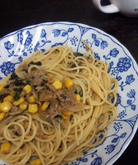 ツナとほうれん草の和風パスタ