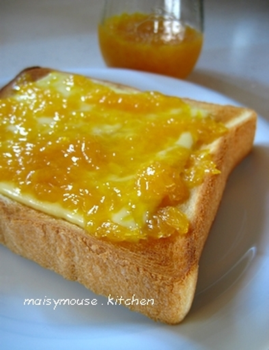 マーマレード＆チーズのトーストの写真