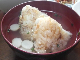 焼きおにぎり☆お吸い物仕立て。