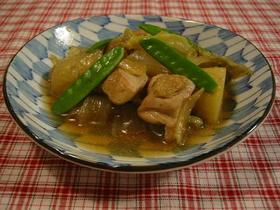 旬の春野菜と鶏肉の煮物