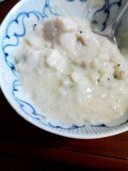簡単ヘルシー★豆乳味噌ぞうすいの写真