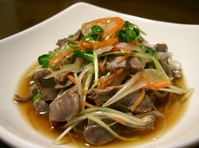 簡単!さっぱり♬砂肝の中華風ポン酢和え