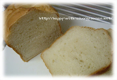 卵・乳不使用・シンプル豆乳食パン（HB）の写真
