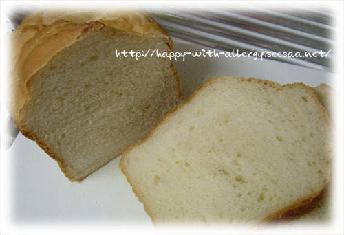 卵・乳不使用・シンプル豆乳食パン（HB）の画像