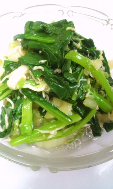 小松菜✿白菜✿しらす✿さっぱり✿和えの写真