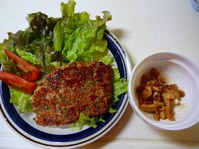 鶏ミンチの和風ハンバーグ