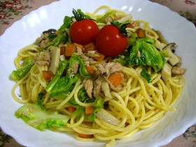 カフェレストランの味✿和風オイルパスタ