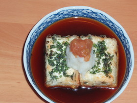 さっぱり、大葉の揚げ出し豆腐チャン☆