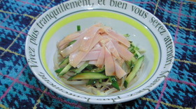 【簡単!】もやしとハムのごまれしょサラダ