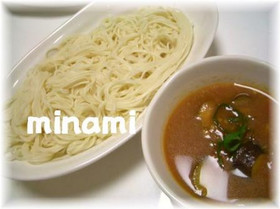 ツナとトマトのつけ汁そうめん