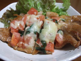 豚肉のチーズ焼き