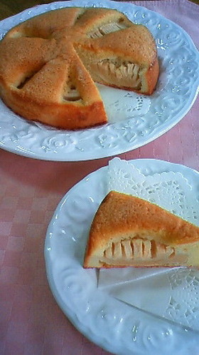 ワンボール☆まるごとりんごのケーキ