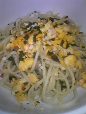 ☆簡単☆混ぜ込みワカメの超早パスタ