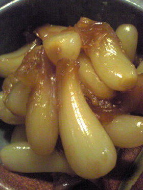 簡単!生らっきょうのくったり甘煮♪