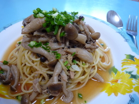 ツナとしめじの和風パスタ