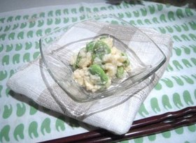 そら豆としんじゃがサラダ