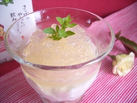 梅酒のクラッシュゼリー