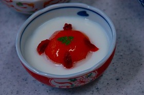 杏の杏仁豆腐