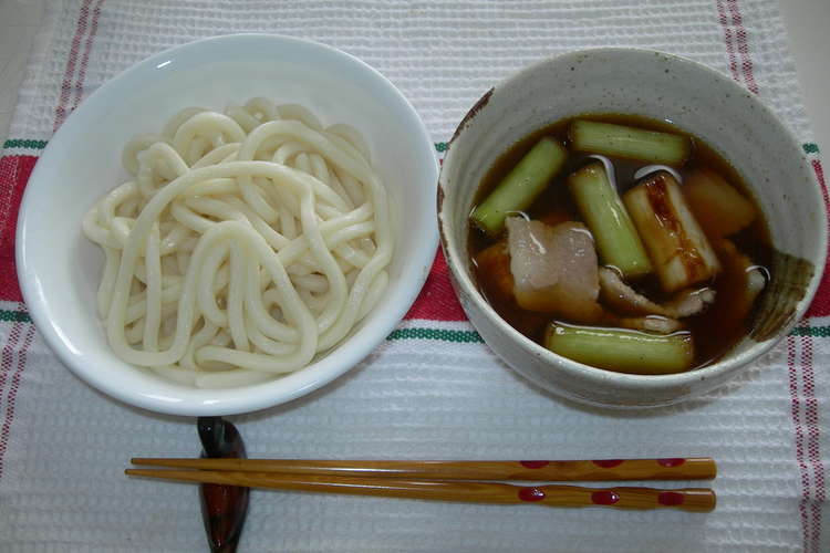 豚肉と焦がしネギのつけうどん レシピ 作り方 By かりん クックパッド