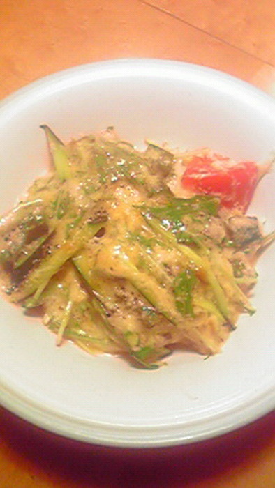 夏野菜のトロトロ梅サラダの写真