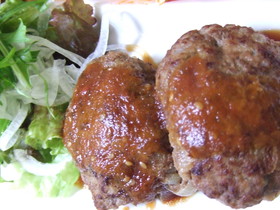 クッキングペーパーでヘルシー簡単バーグ♪
