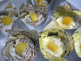天津甘栗であっさりモンブランクリーム☆