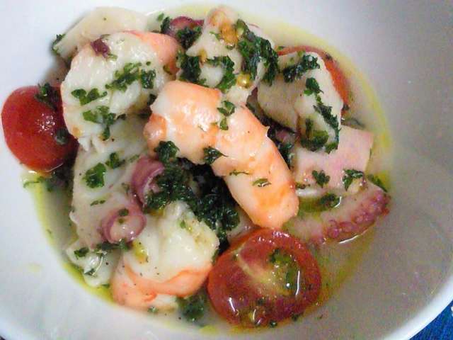 超簡単 魚介のサラダ 冷前菜イタリアン レシピ 作り方 By 白子