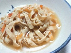 豆腐皮のあんかけ煮