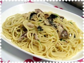 鯖のみりん干しdeパスタ