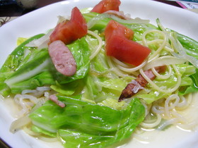 おかわりOK☆春キャベツの田舎風パスタ