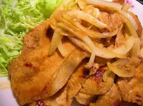 豚の生姜焼き♪めんつゆで簡単に!