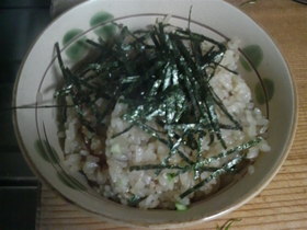 ♪すじ煮込みの残りコラーゲンタップリご飯