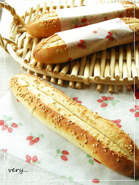 ごま油を使って 香ばしソフトフランス風