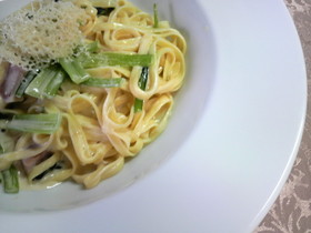 ♡燻製ベーコンがウマ~クリームパスタ♡