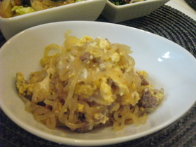 ヘルシー親子丼風白滝♪