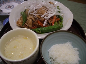 豚肉の中華炒め