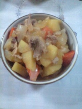 レンジで簡単♪肉じゃが