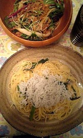簡単☆しらすとネギのパスタ