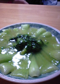 中華街で食べた野菜炒め～チンゲンサイ～