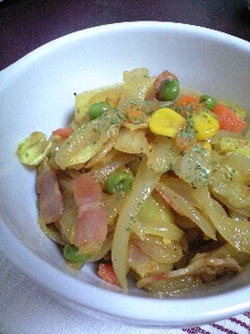 カレー風味のジャーマンポテト♪