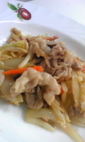 お好みのドレッシングで☆簡単!肉野菜炒め