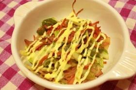 野菜炒めのマヨ焼き♡
